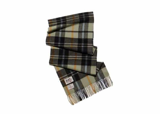 Rockfish Weatherwear Classic Wool Muffler Check Light Khaki