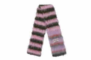 Rockfish Weatherwear Stripe Shaggy Muffler Khaki Pink
