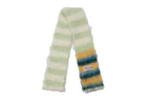 Rockfish Weatherwear Stripe Shaggy Muffler White Mint