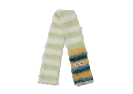 Rockfish Weatherwear Stripe Shaggy Muffler White Mint
