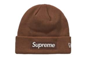Supreme New Era Box Logo Beanie (FW21) Dark Brown