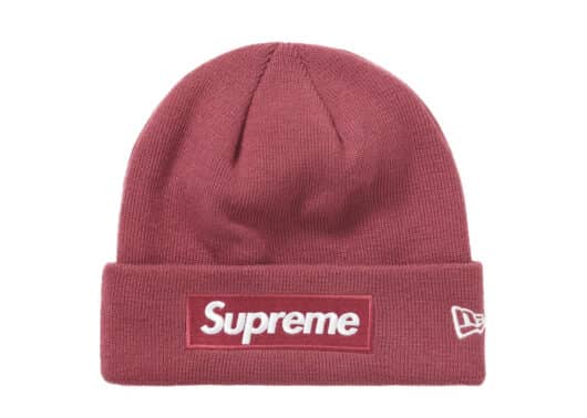 Supreme New Era Box Logo Beanie (FW21) Plum