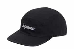 Supreme Washed Chino Twill Camp Cap (FW24) Black