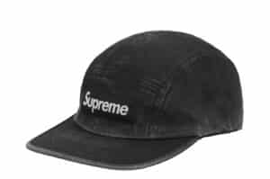 Supreme Washed Chino Twill Camp Cap (SS25) Black