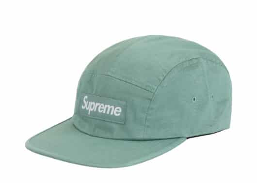 Supreme Washed Chino Twill Camp Cap (SS25) Light Blue