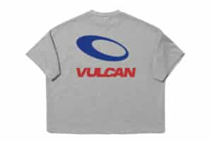 Vulcan Basic Logo Tee Grey Red #134