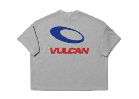 Vulcan Basic Logo Tee Grey Red #134