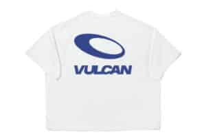 Vulcan Basic Logo Tee White Blue #134