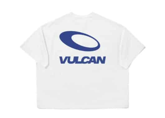 Vulcan Basic Logo Tee White Blue #134