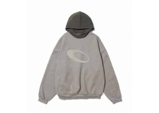 Vulcan Colour Block Logo Hoodie Grey/Dark Grey #122