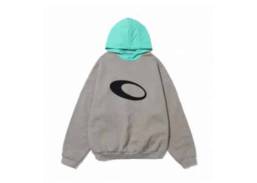 Vulcan Colour Block Logo Hoodie Grey/Green #122