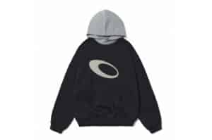 Vulcan Colour Block Logo Hoodie Navy/Grey #122