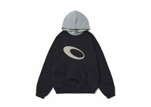 Vulcan Colour Block Logo Hoodie Navy/Grey #122