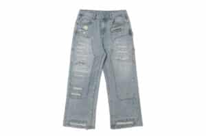 Vulcan Destroyed Denim Jeans Blue #132