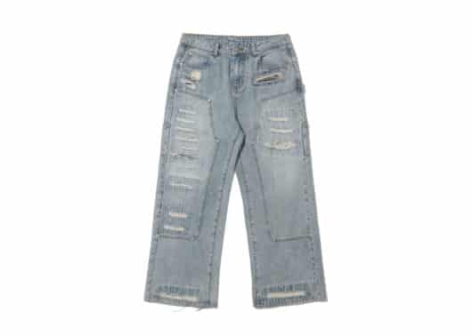 Vulcan Destroyed Denim Jeans Blue #132