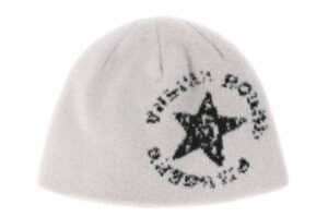 Vulcan Star Beanie White Black #105