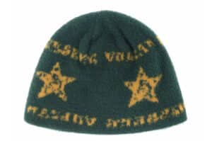 Vulcan Stars Beanie Green Yellow #107