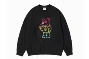 ADLV AC Bear Gradation Crewneck Black