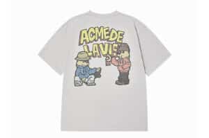 ADLV AC Bear Graffiti Tee Grey