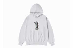 ADLV AC Bear Statue Of Liberty Hoodie Oatmeal