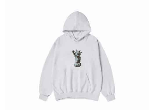 ADLV AC Bear Statue Of Liberty Hoodie Oatmeal