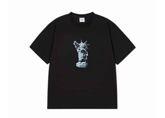 ADLV AC Bear Statue Of Liberty Tee Black
