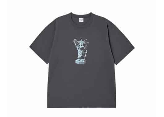 ADLV AC Bear Statue Of Liberty Tee Charcoal