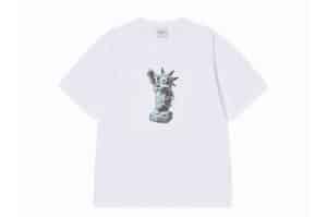 ADLV AC Bear Statue Of Liberty Tee White