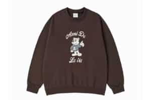 ADLV AC Bear Welcome Crewneck Brown