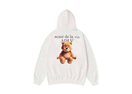 ADLV-Ac-Bear-Basic-Logo-Hoodie-White