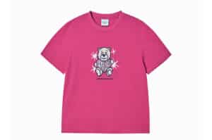 ADLV Woman AC Bear Heart Tee Pink