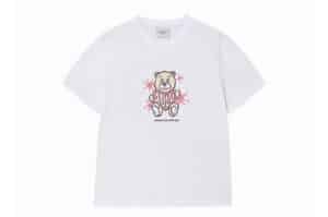 ADLV Woman AC Bear Heart Tee White