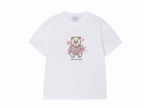 ADLV Woman AC Bear Heart Tee White