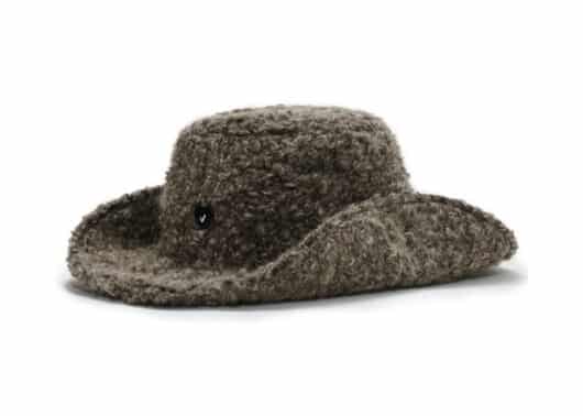 Awesome Needs Fedora Hat Curly Brown
