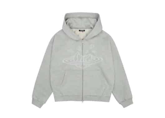 Broken Planet Basic Zip Up Hoodie Ash Heather Grey