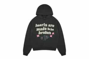 Broken Planet Hearts Are Made to be Broken Hoodie Soot Black