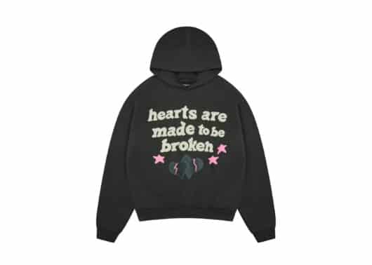Broken Planet Hearts Are Made to be Broken Hoodie Soot Black