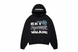 Broken Planet Sky Walking Hoodie Midnight Black