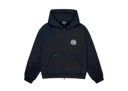 Broken Planet Sun Zip-up Hoodie Black