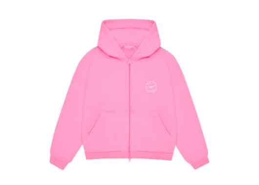 Broken Planet Sun Zip-up Hoodie Pink