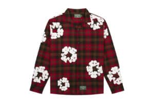 Denim-Tears-Cotton-Wreath-Pajama-Shirt-Red