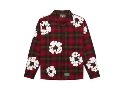 Denim-Tears-Cotton-Wreath-Pajama-Shirt-Red