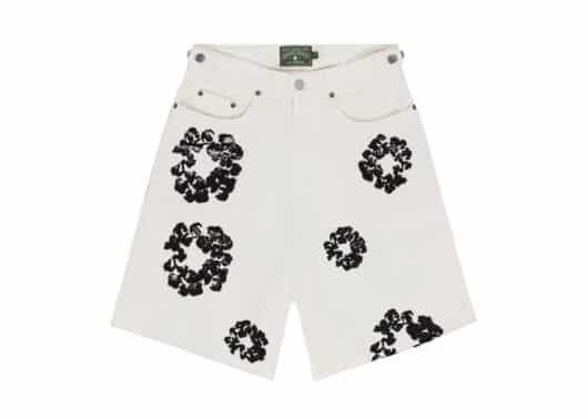 Denim-Tears-The-Cotton-Wreath-Jean-Short-White