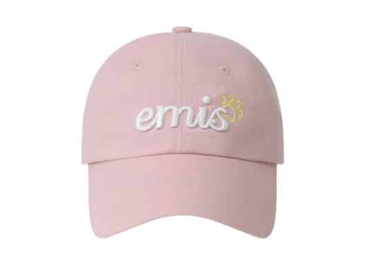 Emis-Lettering-Logo-Ball-Cap-Pink