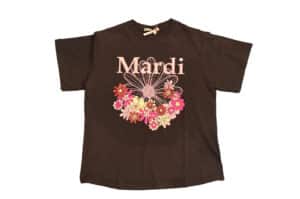 Mardi-Mercredi-FlowerMardi-Jardin-Tee-Black-Palepink