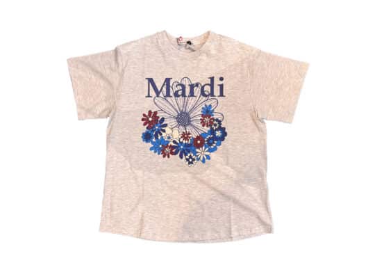Mardi-Mercredi-FlowerMardi-Jardin-Tee-Oatmeal-Blue