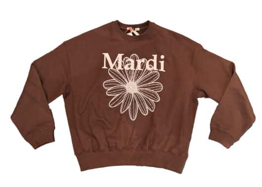 Mardi-Mercredi-Flowermardi-Crewneck-Brown-Pale-Pink