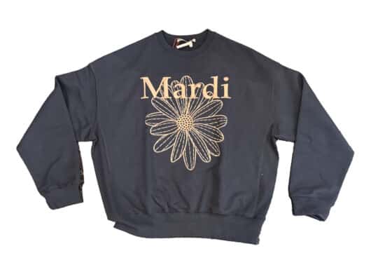 Mardi-Mercredi-Flowermardi-Needlework-Crewneck-Navy-Taupe