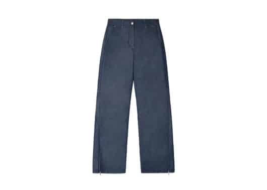 Matin Kim Back Tuck Detail Denim Like Pants Navy PT032
