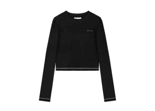 Matin-Kim-Cut-Line-Detail-Long-Sleeve-Logo-Tee-Black-TS010